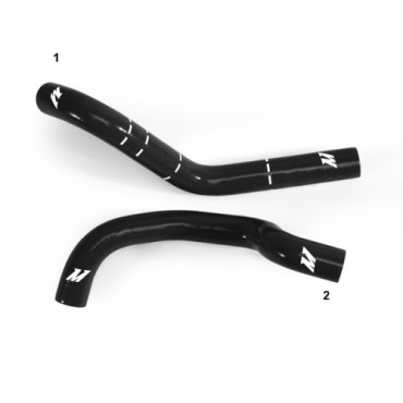 Kit manguitos de silicona Honda Civic con swap a K20 92-00 Negro