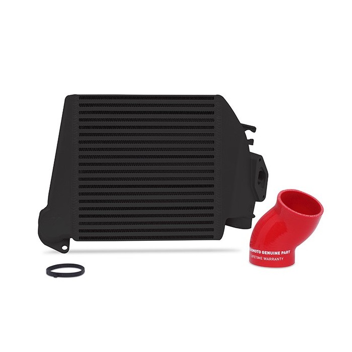 Kit intercooler superior Subaru WRX 2008-2014,  intercooler negro,  silicona Roja 