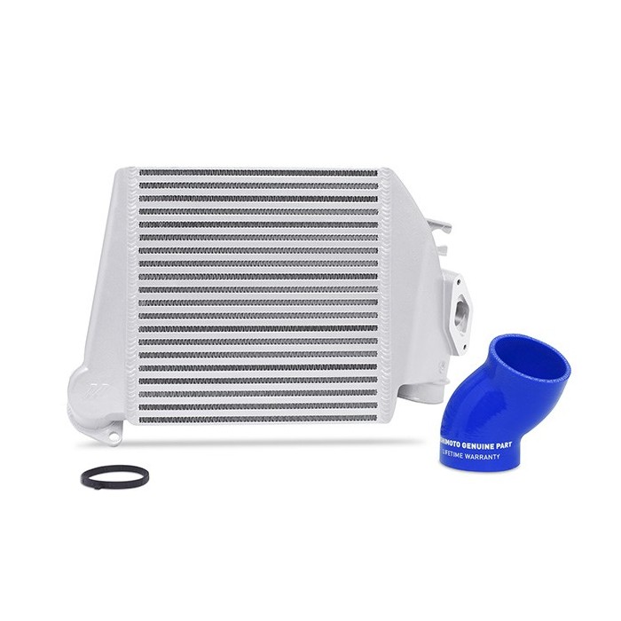 Intercooler superior Subaru WRX 2008-2014 Plata, manguera Azul