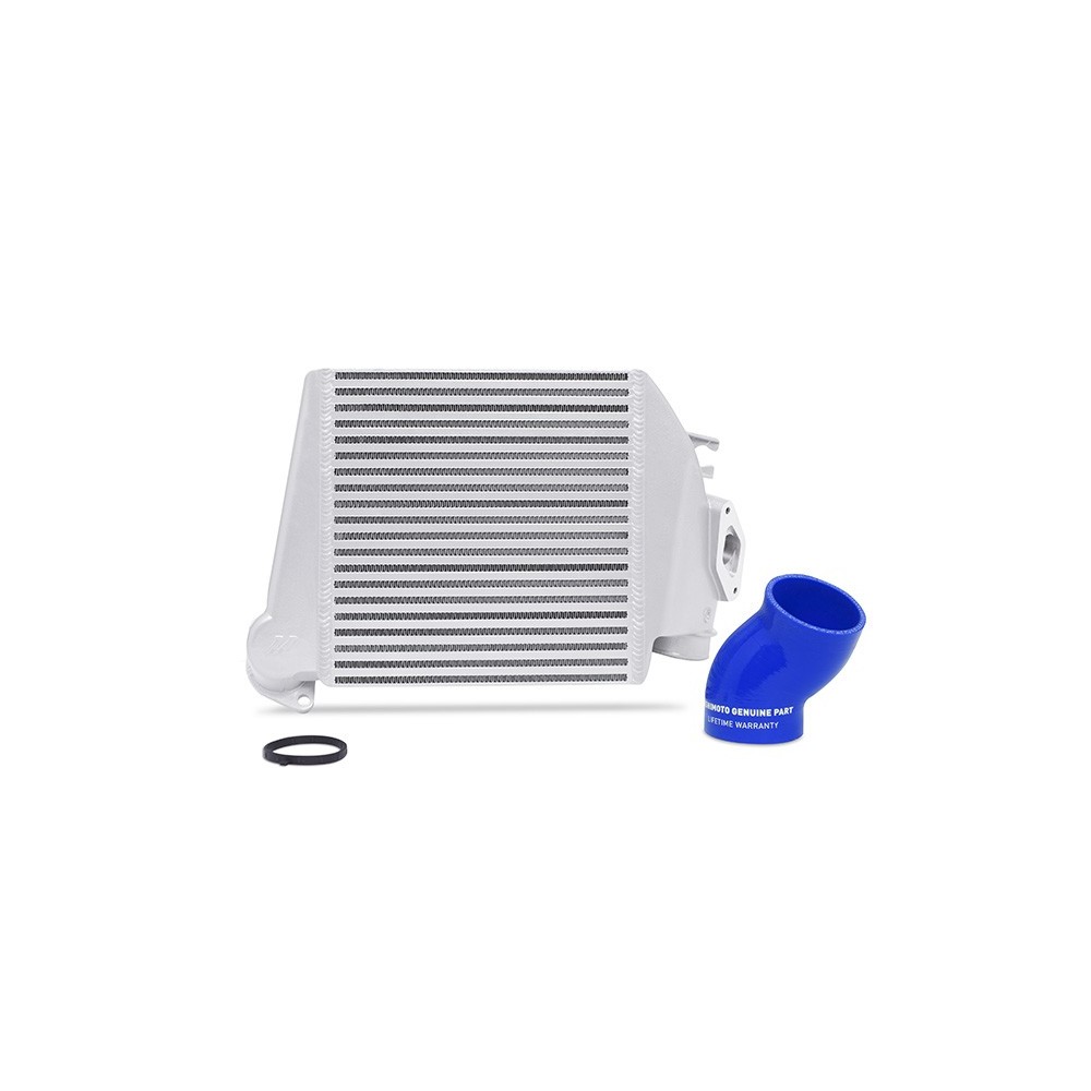 Intercooler superior Subaru WRX 2008-2014 Plata, manguera Azul