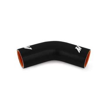 Manguito silicona 2,5" a 45º, Negro