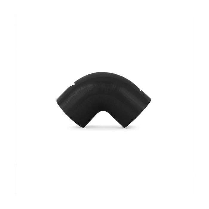Manguito silicona 2,75" a 90º, Negro
