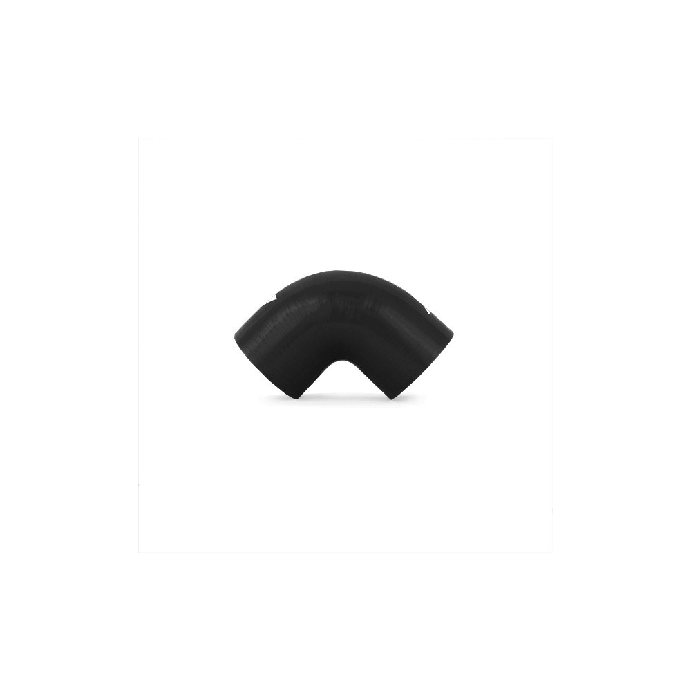 Manguito silicona 2,75" a 90º, Negro