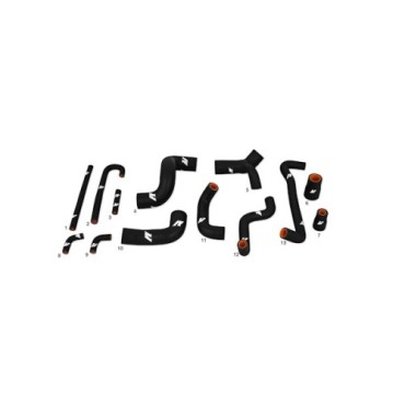 Kit manguitos de silicona BMW M3 E30 1986-1992, Negro