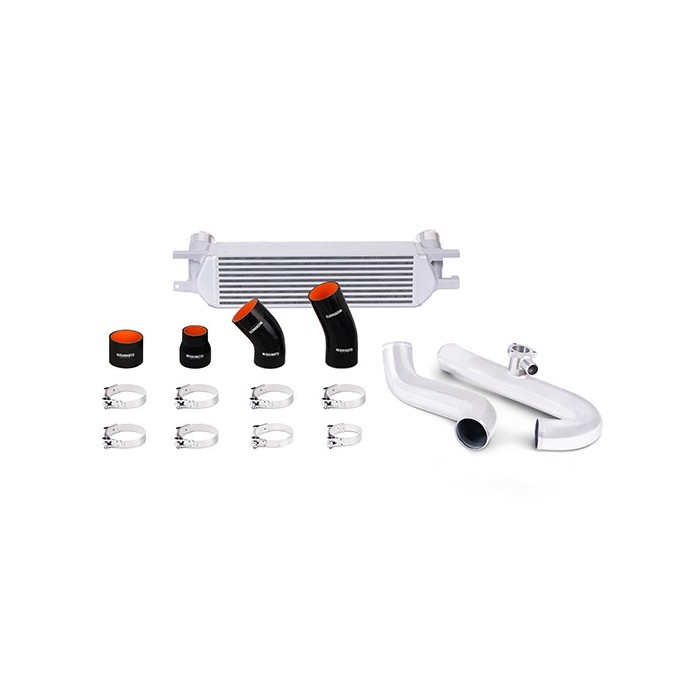 Kit Intercooler Ford Mustang EcoBoost, 2015+ Plata, Tubos pulidos