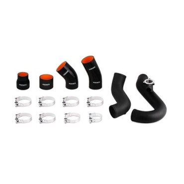 Kit Intercooler Ford Mustang EcoBoost, 2015+ Plata, Tubos Negros