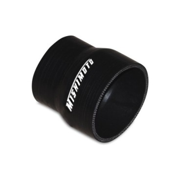 Manguito silicona reductor 2,75" a 2,5", Negro