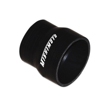 Manguito silicona reductor 2,5" a 3", Negro