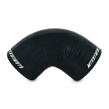 Manguito silicona 2,5" a 90º, Negro