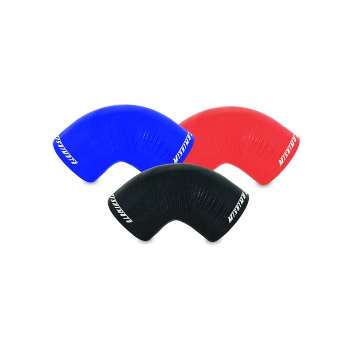 Manguito silicona 3" a 90º, Negro