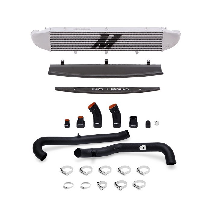Kit intercooler Ford Fiesta ST Performance, 2014+ , Plata, Manguitos Negros