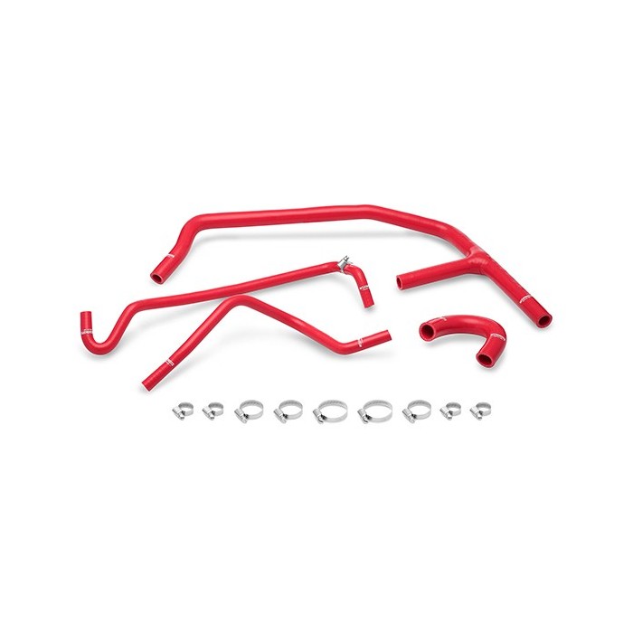 Kit manguitos de silicona auxiliar Ford Mustang EcoBoost 2015+ Rojo