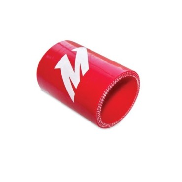 Manguito silicona recto 1,25", Rojo