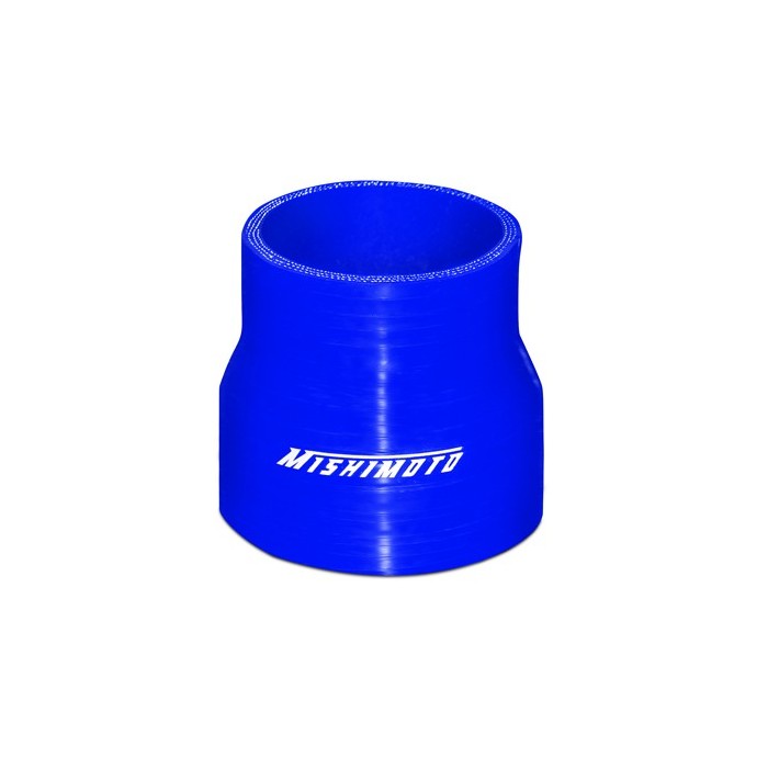 Manguito silicona reductor 2,5" a 3", Azul