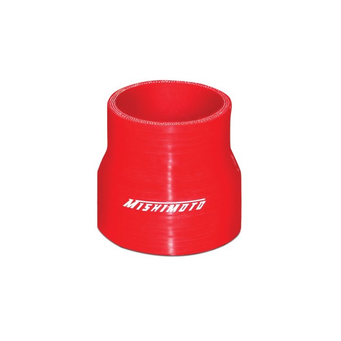 Manguito silicona reductor 2,5" a 3", Rojo