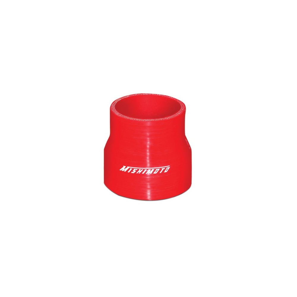Manguito silicona reductor 2,5" a 3", Rojo