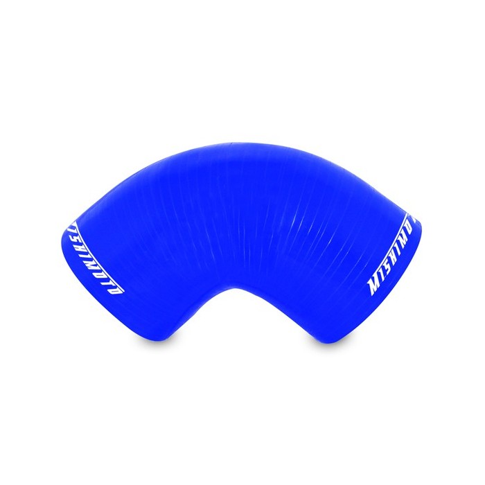 Manguito silicona 2,5" a 90º, Azul