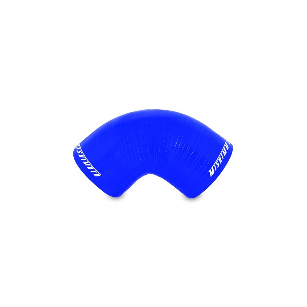 Manguito silicona 2,5" a 90º, Azul