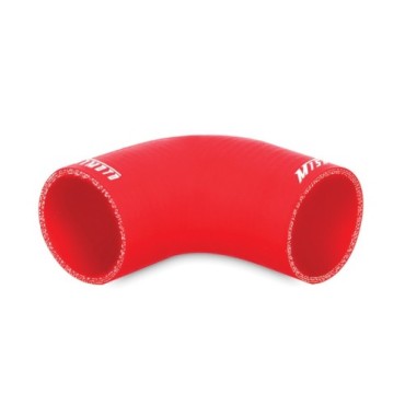 Manguito silicona 3" a 90º, Rojo