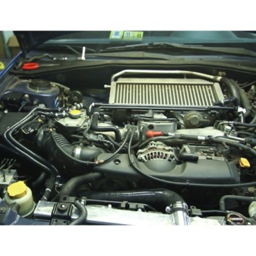 Kit manguitos de silicona auxiliares Subaru WRX 01-05 Rojo