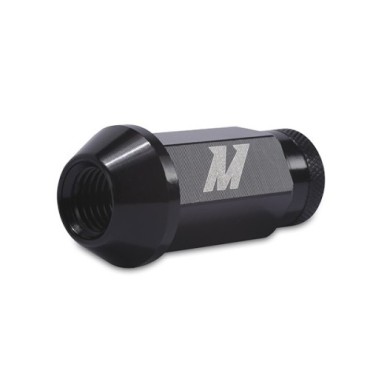 Tuercas aluminio para llantas, M12 x 1.25, Negro