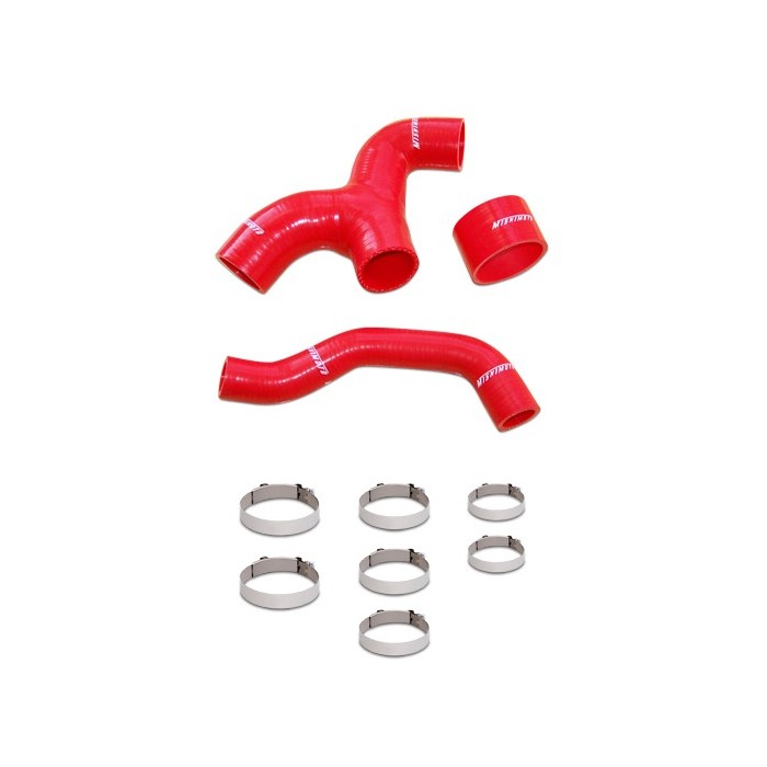Kit manguitos de silicona intercooler Subaru WRX 01-05 Rojo