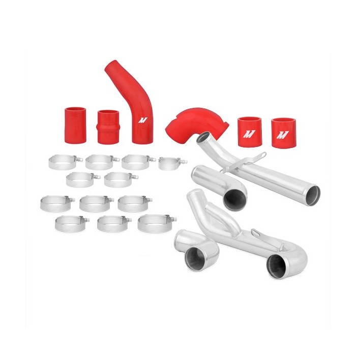 Kit tuberías intercooler Mitsubishi Lancer Evolution X 2008+, Rojo 