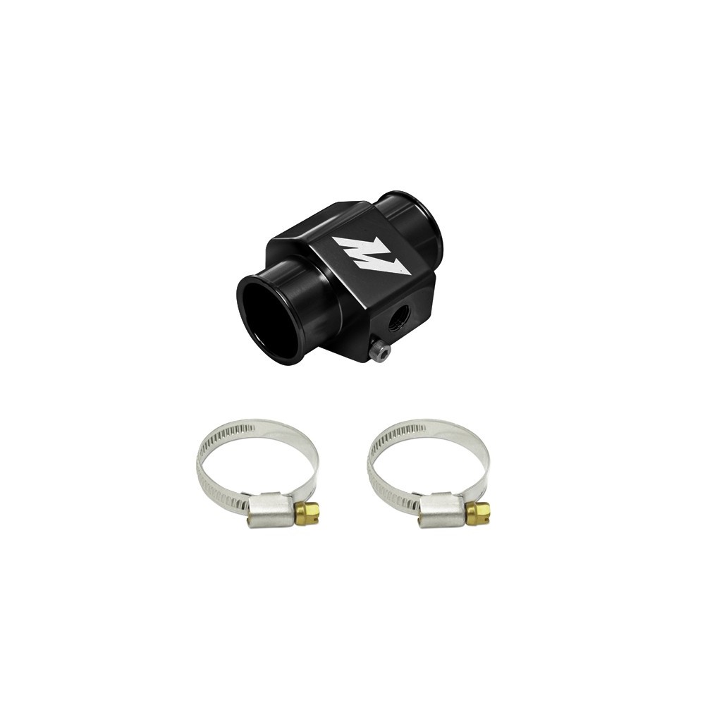 Adaptador para sensor temperatura agua, 30 mm, Negro