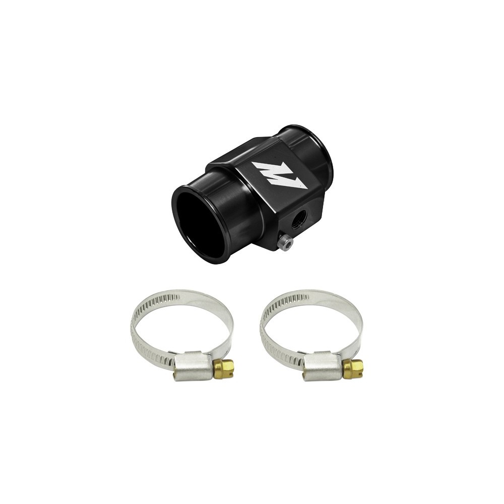 Adaptador para sensor temperatura agua, 38 mm, Negro