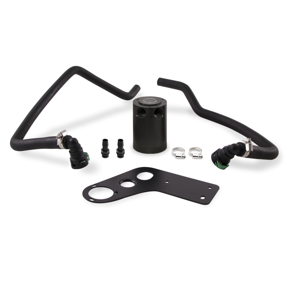Ford Mustang GT Baffled Oil Catch Can, PCV Side, 2015+