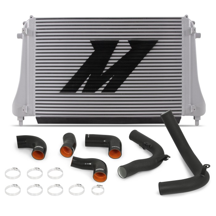 Volkswagen MK7 Golf TSI/GTI/R Performance Intercooler Kit, Tubos Negros 2015+