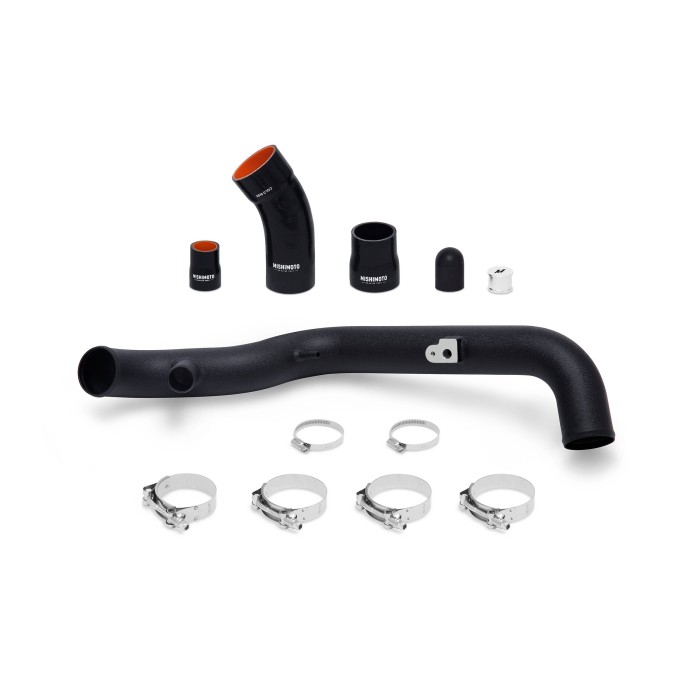 Ford Fiesta ST Cold-Side Intercooler Kit de tuberias, 2014-2019 Negro rugoso