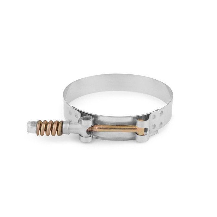 Abrazadera de acero inoxidable con T-Bolt, 4.09" - 4.41" (104 mm - 112 mm)