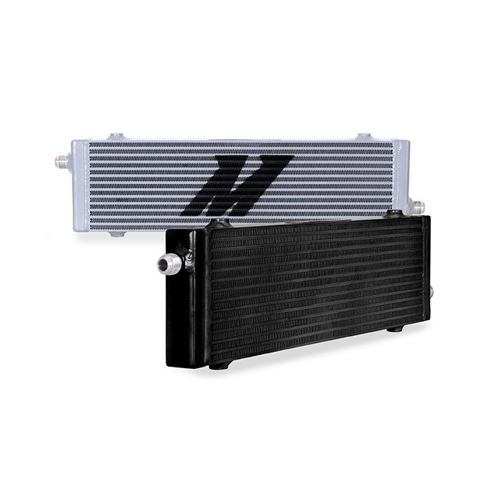Universal Cross Flow Bar & Plate Oil Cooler, Largo, Plata