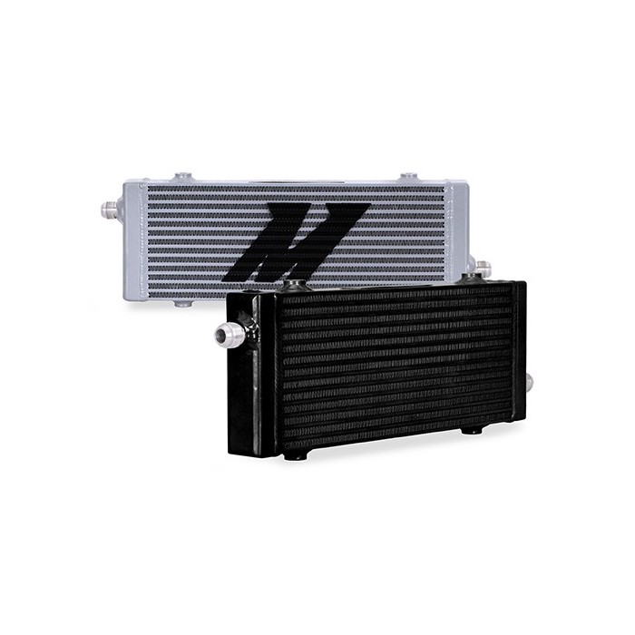 Universal Cross Flow Bar & Plate Oil Cooler, Medio, Plata