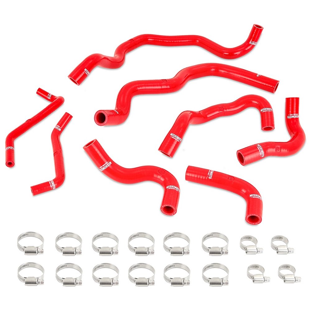 16+ Infiniti Q50/Q60 3.0T Ancillary Coolant Hose Kit, Red