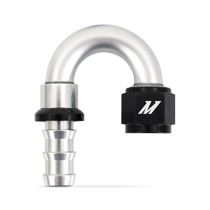 180-Degree Push Lock Fitting, -10AN