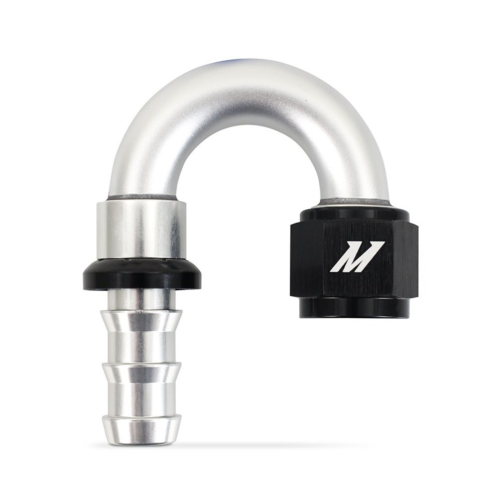 180-Degree Push Lock Fitting, -10AN