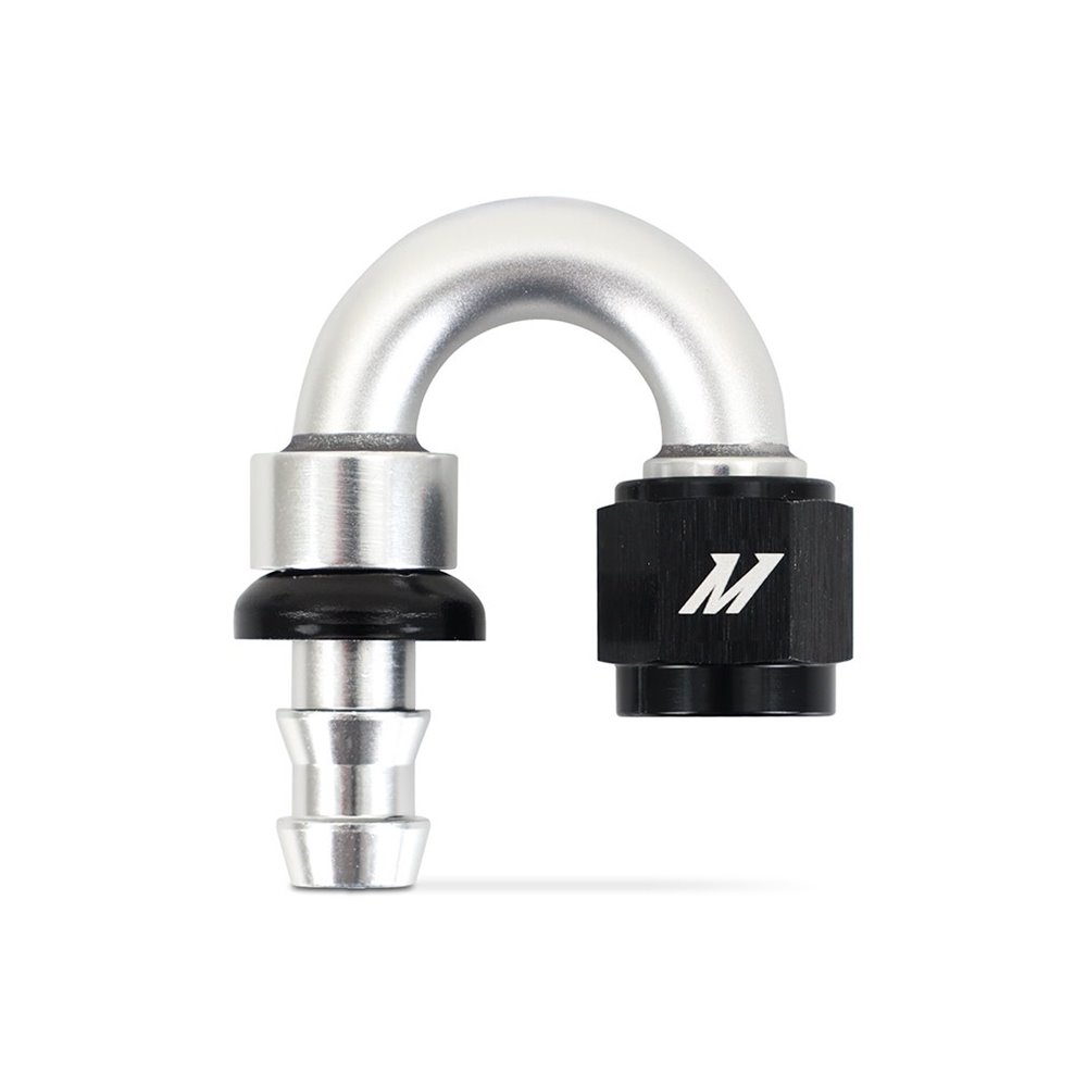 180-Degree Push Lock Fitting, -6AN