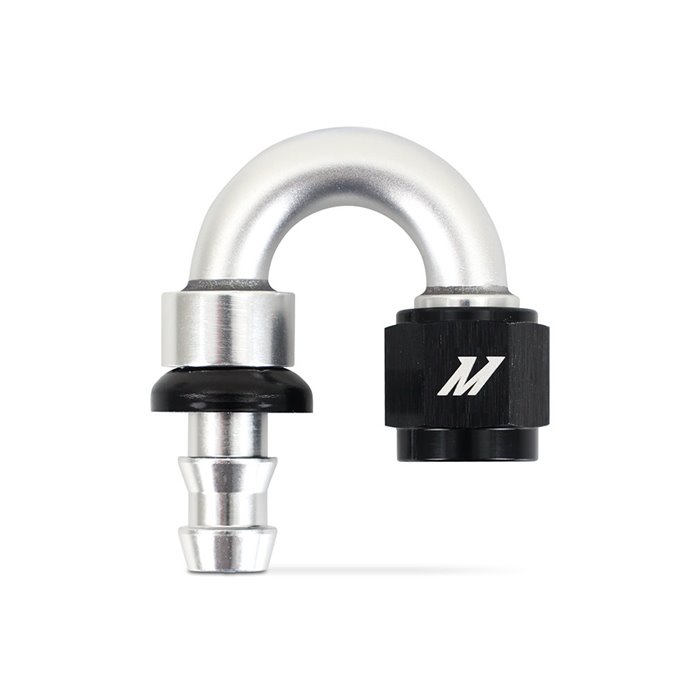 180-Degree Push Lock Fitting, -8AN