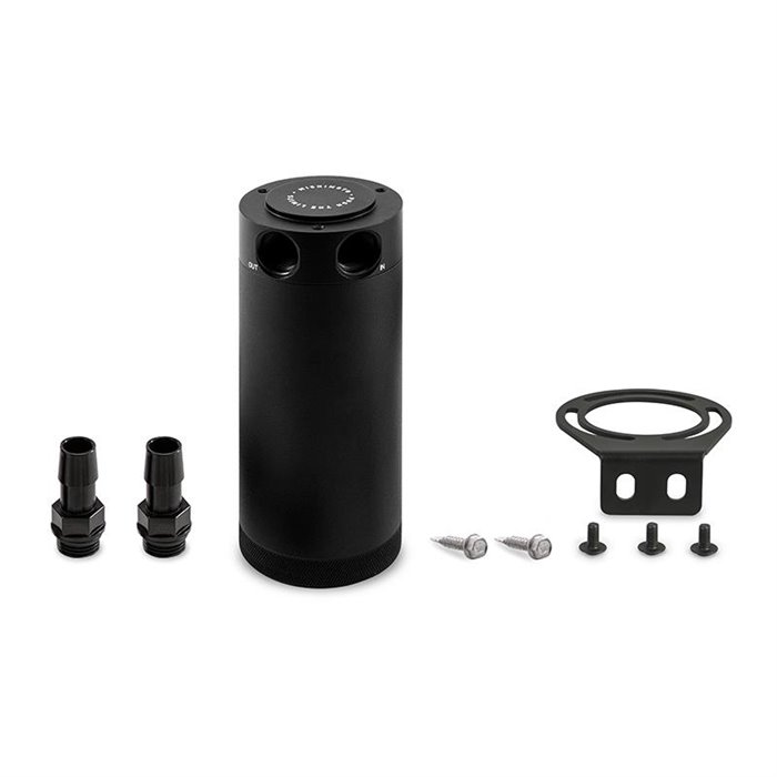2-Port Universal XL Baffled Catch Can, Black
