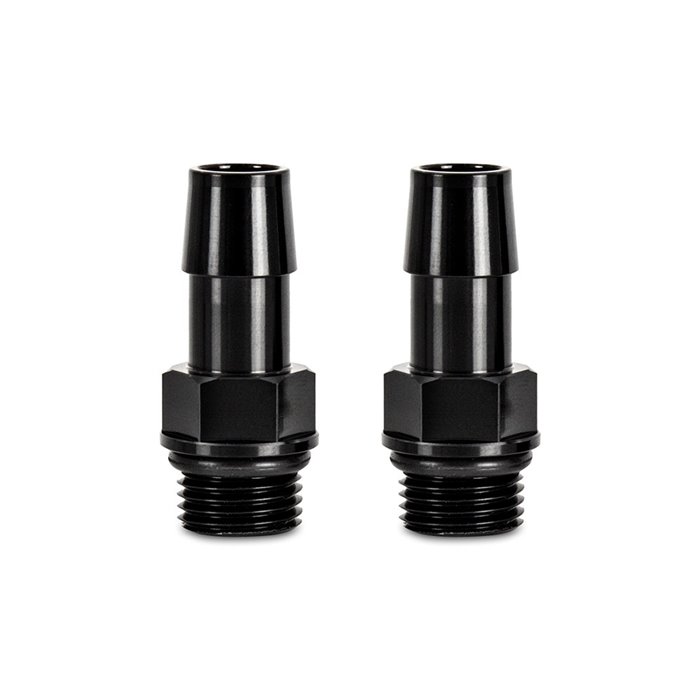 2pcs M16x1.5 1/2" Aluminum Catch Can Fitting, Black