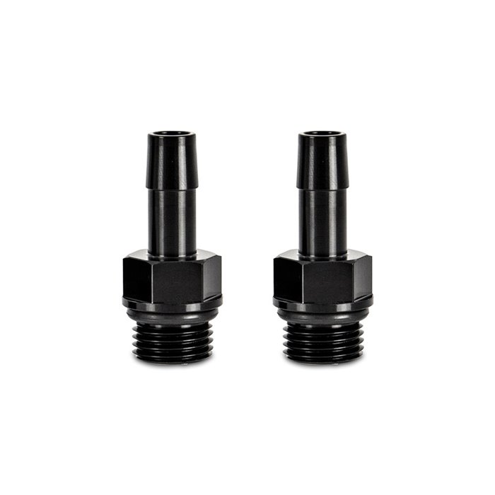 2pcs M16x1.5 3/8" Aluminum Catch Can Fitting, Black