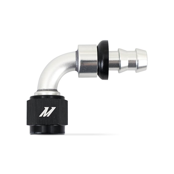 90-Degree Push Lock Fitting, -6AN