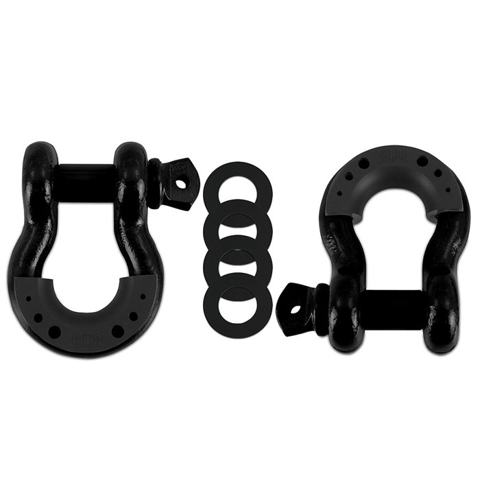 Borne D-Ring Shackle Set, Black