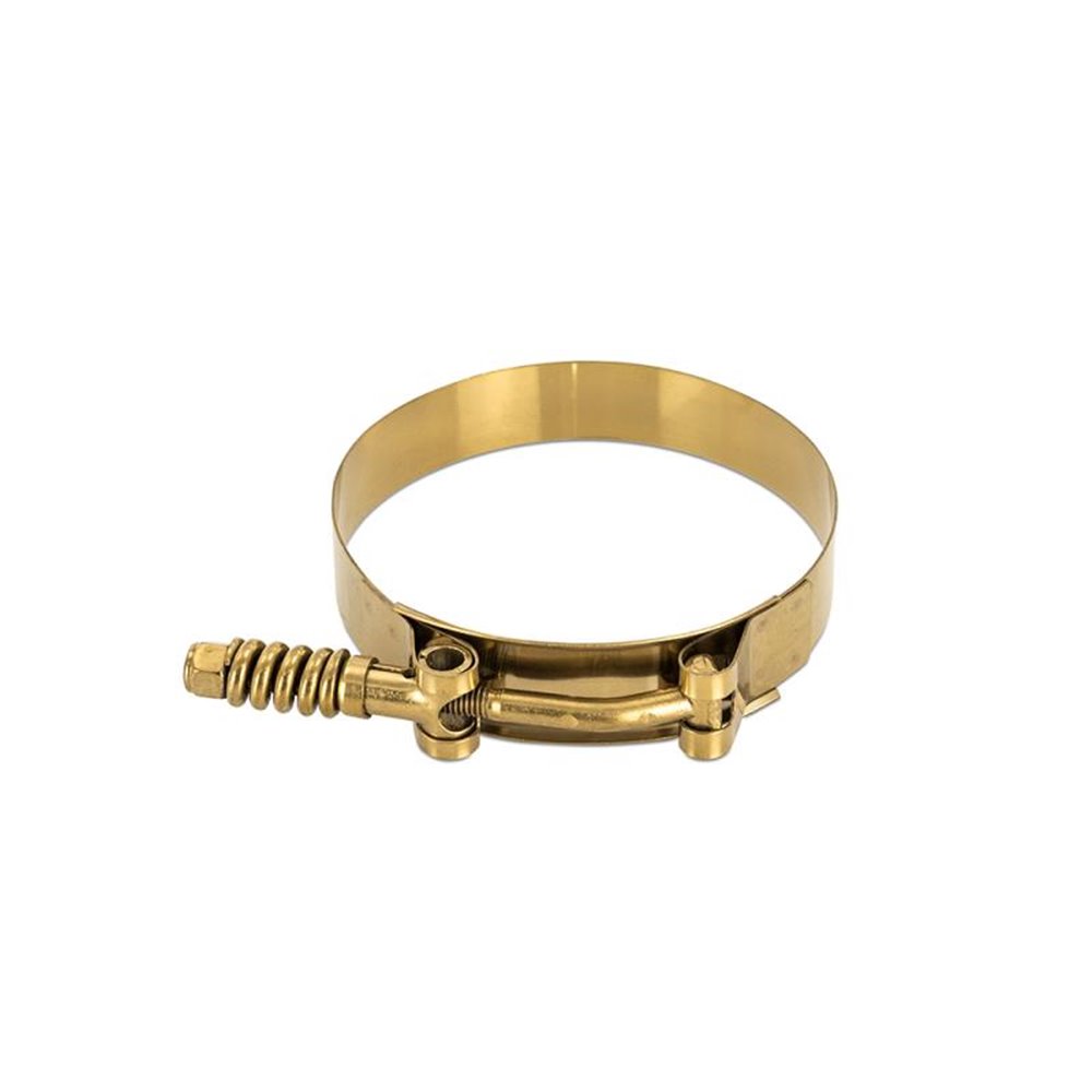 Constant Tension T-Bolt Clamp, Gold, 3.0 Inch
