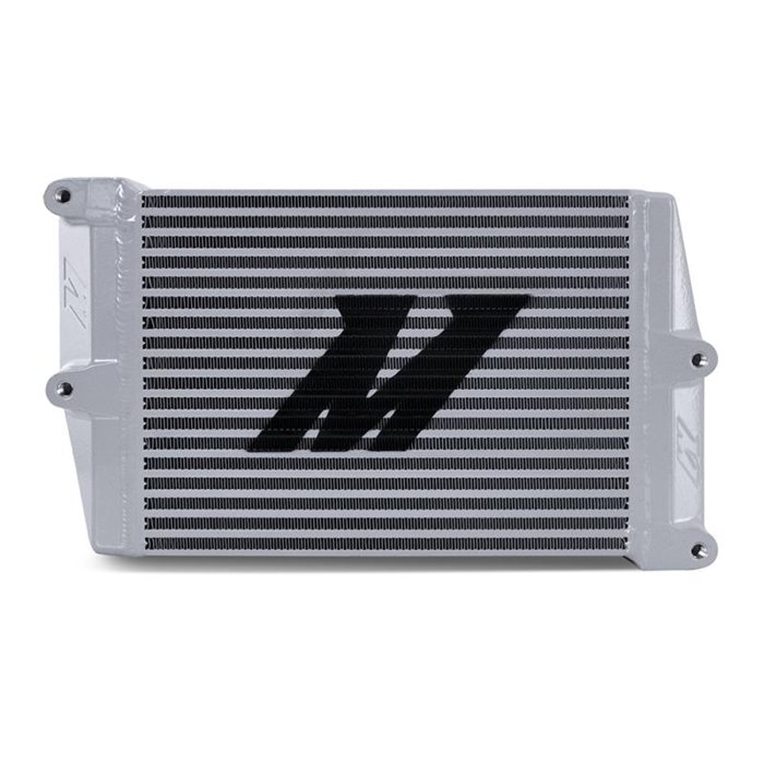 Heavy-Duty Oil Cooler, 10", Opposite-Side Outlets, Silver