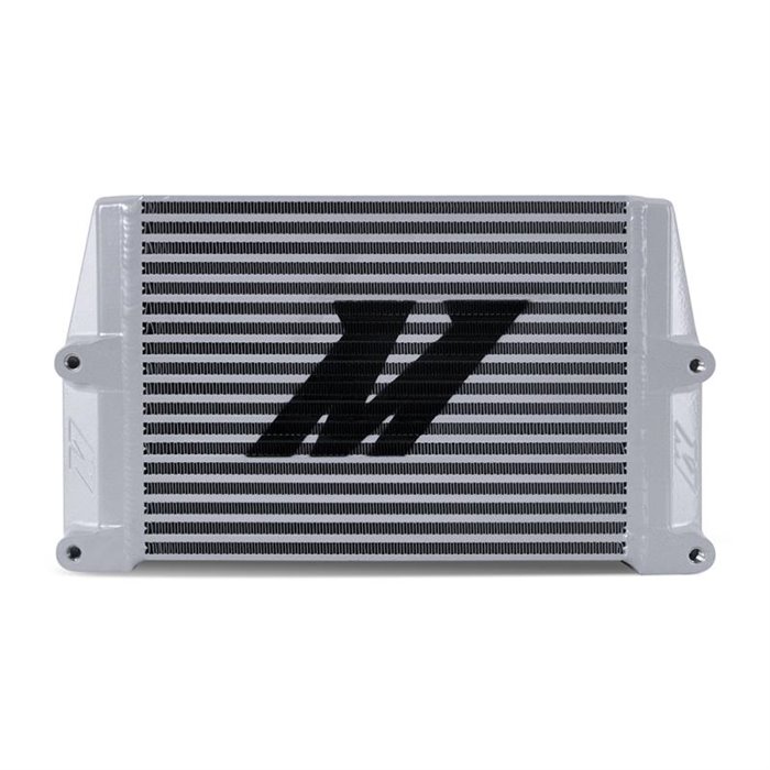 Heavy-Duty Oil Cooler, 10", Same-Side Outlets, Silver