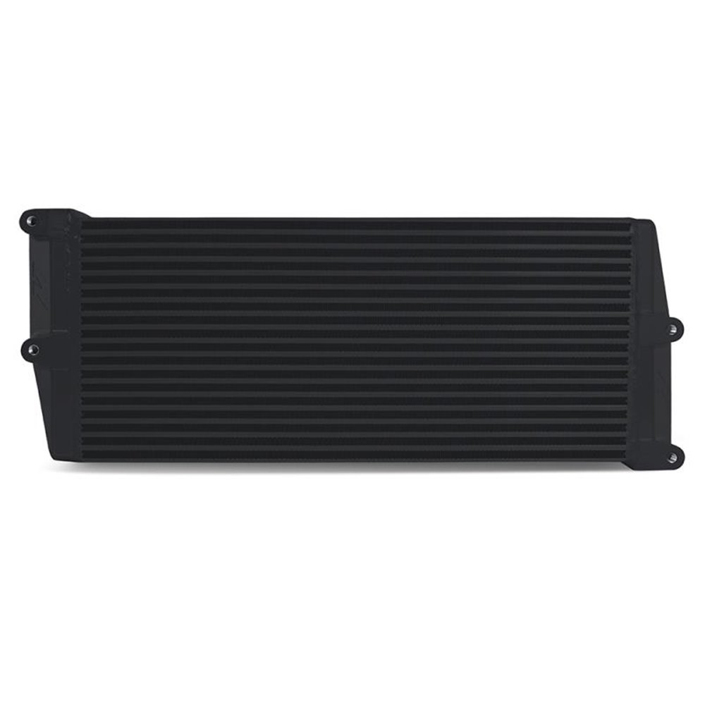 Heavy-Duty Oil Cooler, 17", Opposite-Side Outlets, Black