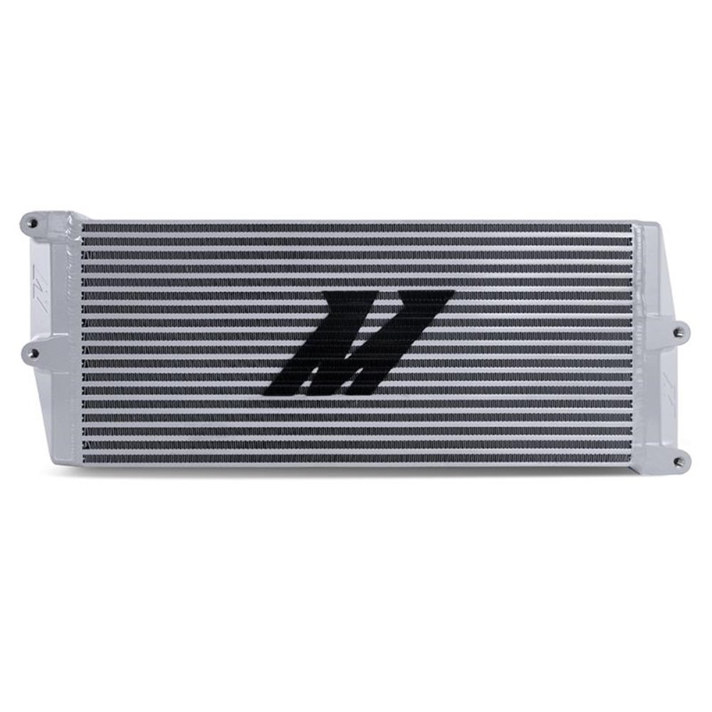 Heavy-Duty Oil Cooler, 17", Opposite-Side Outlets, Silver